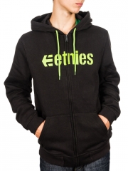 Bluza Etnies Corporate Zip Fleece Black / Green